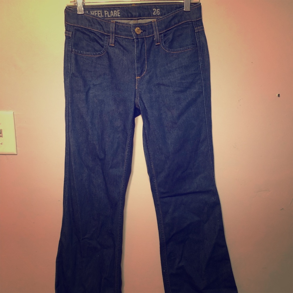 J crew high heel flare size 26 made in USA jeans